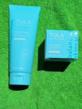 Tula Skincare The Cult Classic Cleanser & 24-7 Moisture Cream – New Full Size